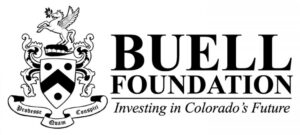 Black and white Buell Foundation logo